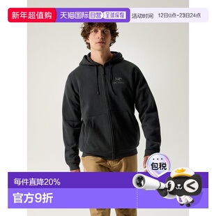 欧洲直邮Arc'teryx 始祖鸟 EMBLEM HOODY 全开襟拉链抓绒连帽衫