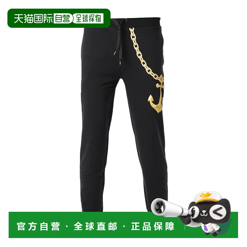 1h可退 香港直邮MOSCHINO 男士休闲裤 A67042807555 AW2021 黑色