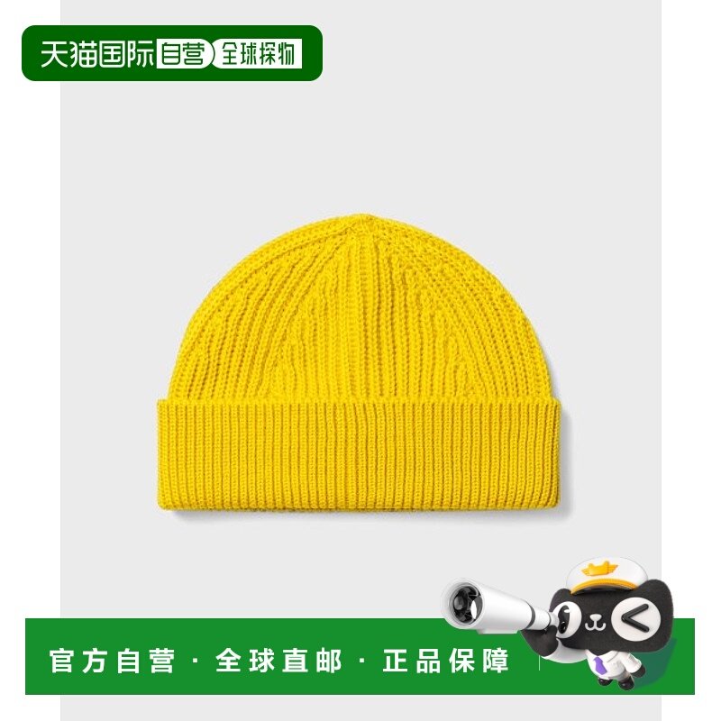 韩国直邮ANDERSEN-ANDERSEN 公用帽子BEANIE SHORT-Yellow羊毛