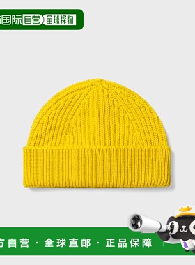 韩国直邮ANDERSEN-ANDERSEN 公用帽子BEANIE SHORT-Yellow羊毛