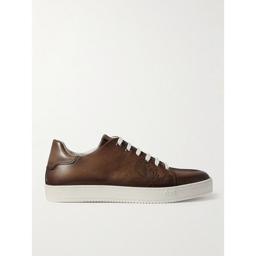 Berluti 伯尔鲁帝 男士 Scritto Venezia 皮质运动鞋 S5330