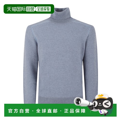 香港直邮Z ZEGNA 男士针织衫 RUGK61A2120500001 AW2025 蓝色长袖