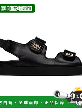 1h可退 香港直邮Givenchy 纪梵希 女士 黑色 4G 凉鞋 BE3087E1UB