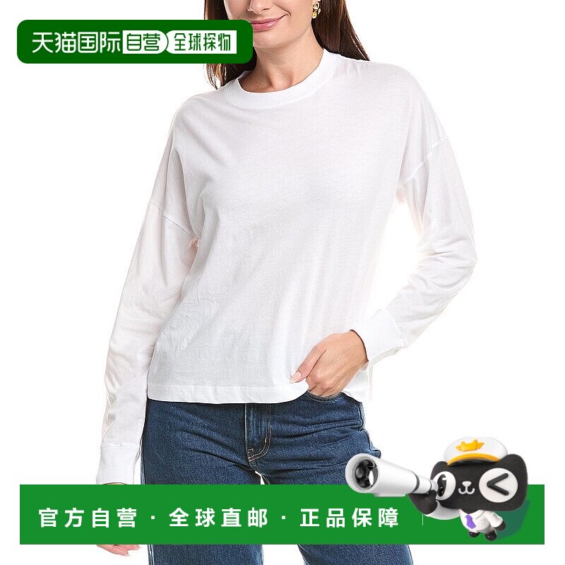 自营Vince露肩套头衫-白色 美国奥莱直发