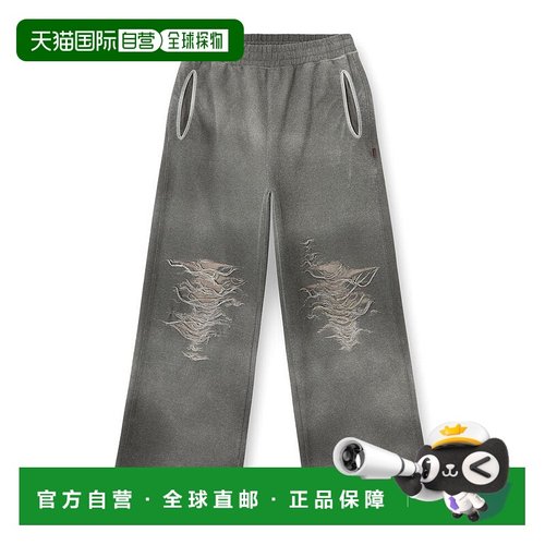 香港直邮DIESEL 男士休闲裤 A182180PLAI9AW SS2025 灰色 做旧运