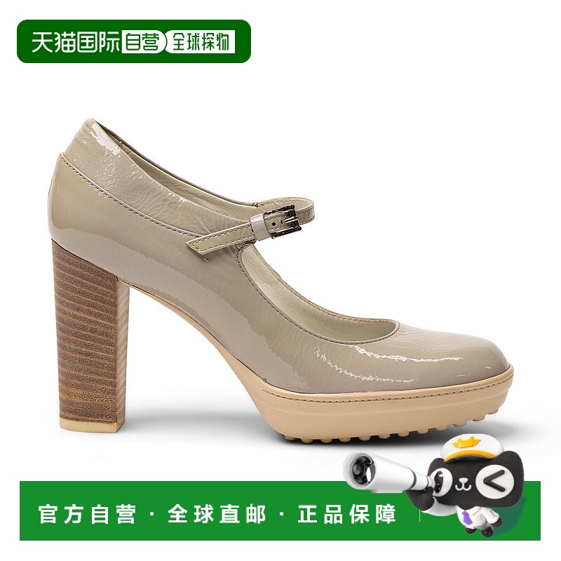 自营 tod'sAsp T85玛丽 简-灰色 美国奥莱直发女鞋高跟鞋单鞋
