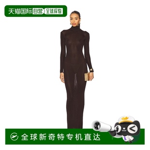 香港直邮Self 女士 1h可退 Portrait SS25945XBR 针织长款 连衣裙