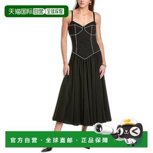 自营 Caroline Constas Orella 长连衣裙 - 黑色 美国奥莱直发