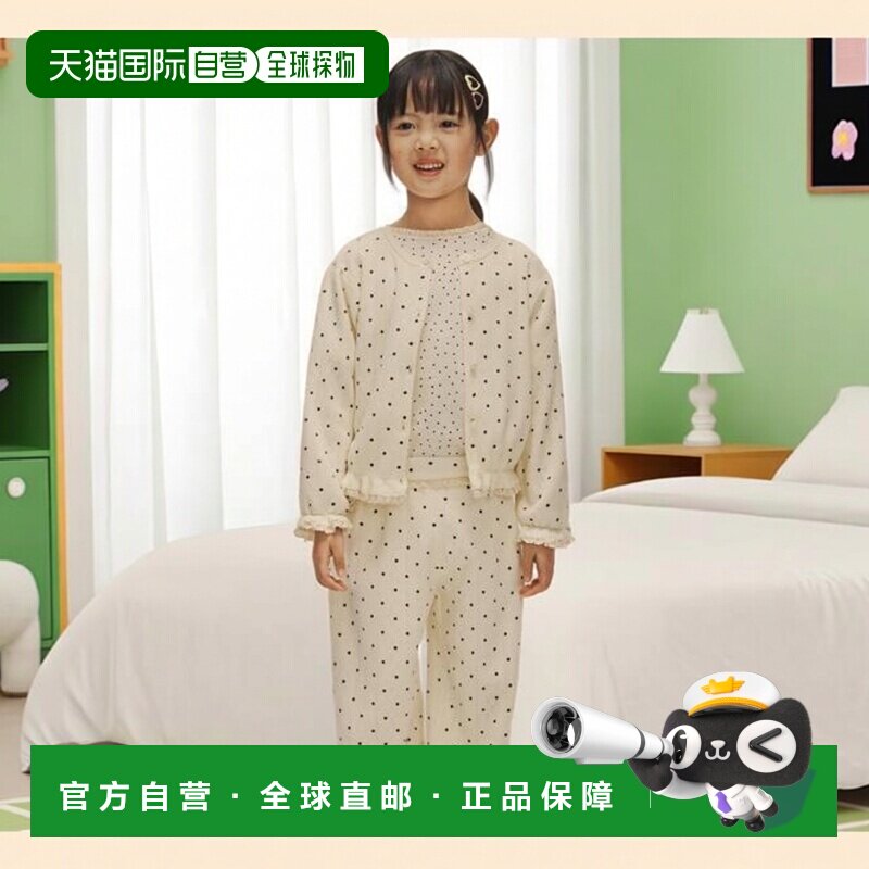 日本直邮Zara圆点图案蕾丝T恤短袖女装