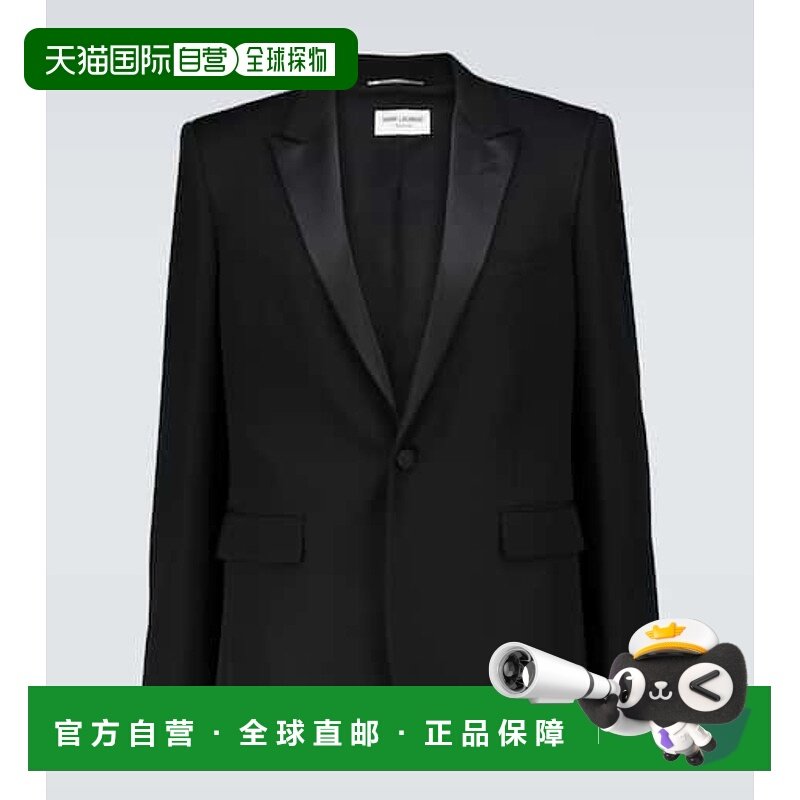 1h可退 香港直邮潮奢 Saint Laurent 圣罗兰 男士 羊毛西装外套,男装,夹克,淘宝优惠券,粉丝福利购,淘宝优惠卷