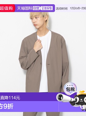 1h可退 日本直邮ROOT THREE男装接触冷感2WAY拉伸无领夹克宽松夏