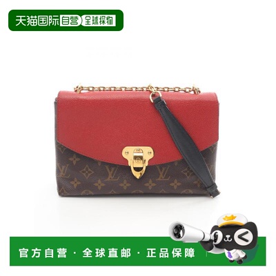 日本直邮中古LV路易威登女包B级9新Shoulder bag肩包帆布单肩包棕