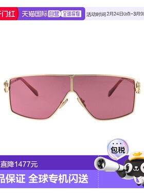 1h可退 香港直邮Miu Miu 缪缪 女士 淡金色金属太阳眼镜 0MU51ZSZ
