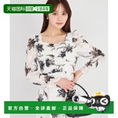 closet女士黑白透视花卉连衣裙 1h可退 日本直邮tocco 285204437