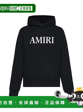 1h可退 香港直邮AMIRI 男士卫衣 AMJYHD1049BLACK SS2025 黑色 Am