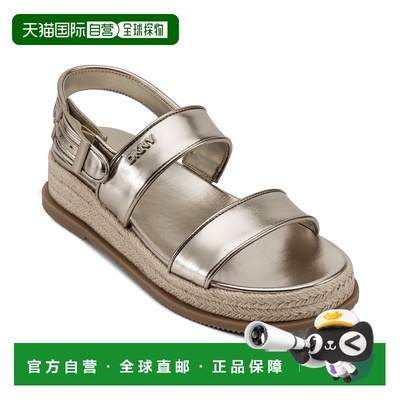 自营 dknyBernae女式斜背平台Espadrille-香槟 美国奥莱直发凉鞋