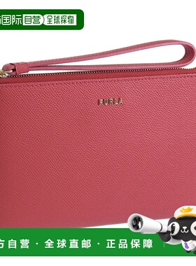 日本直邮 Furla 配饰 女士小包迷你手拿包出口皮革红色 CLASSIC X