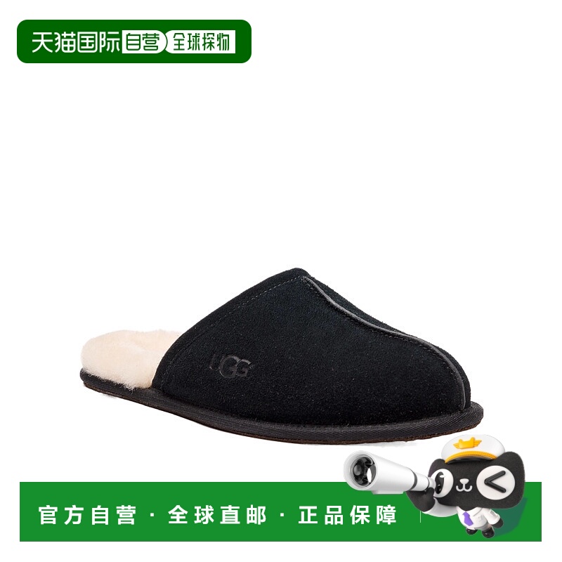 1h可退 香港直邮UGG 男士拖鞋 1101111MBLK AW2025 黑色 露跟拖鞋