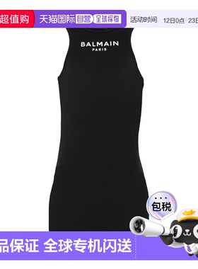 香港直邮BALMAIN 女童背心吊带 BY1A12Z3277930BC SS2026 黑色