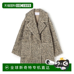 大翻領(lǐng)質(zhì)感外套 1h可退 女裝 意大利混紡毛呢 日本直郵BALLSEY 撞