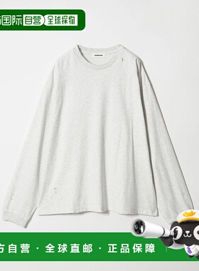 1h可退 日本直邮MONKEY TIME 男士 宽松 长袖T恤 轻微做旧设计 83