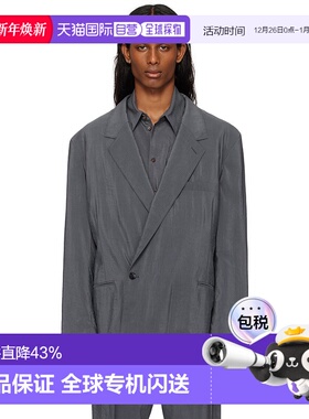 香港直邮Lemaire 男士 灰色 Soft DB 西装外套 JA1076LF1308