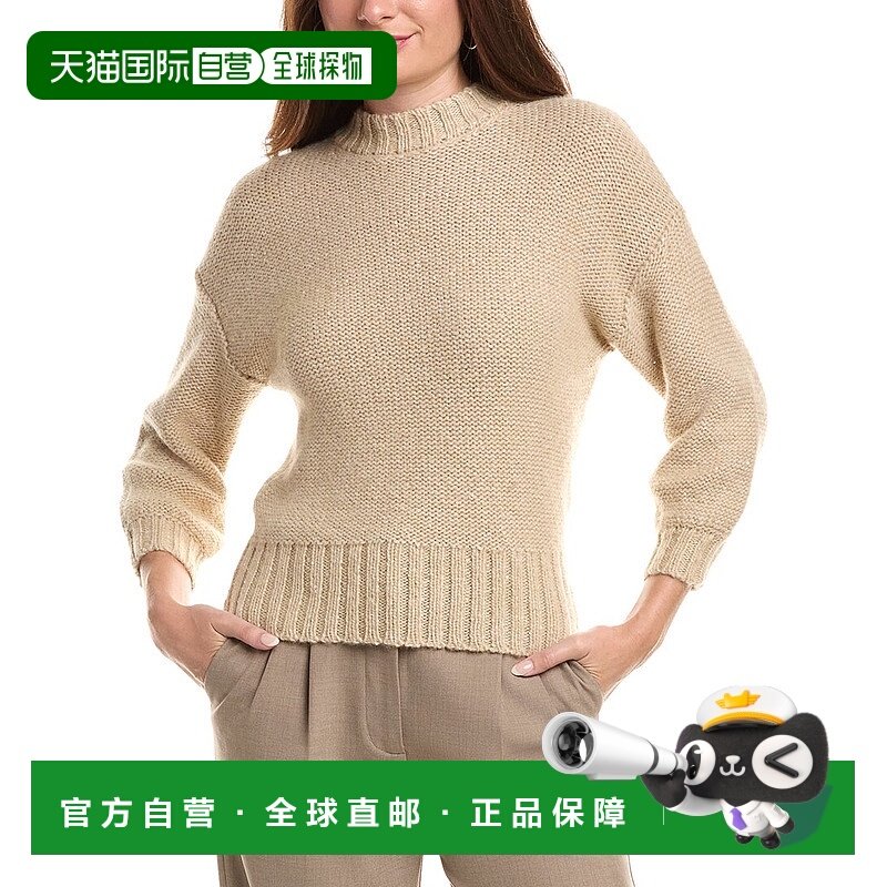 自营Peserico Wool, Silk, & Cashmere-Blend Sweater - tan 美国