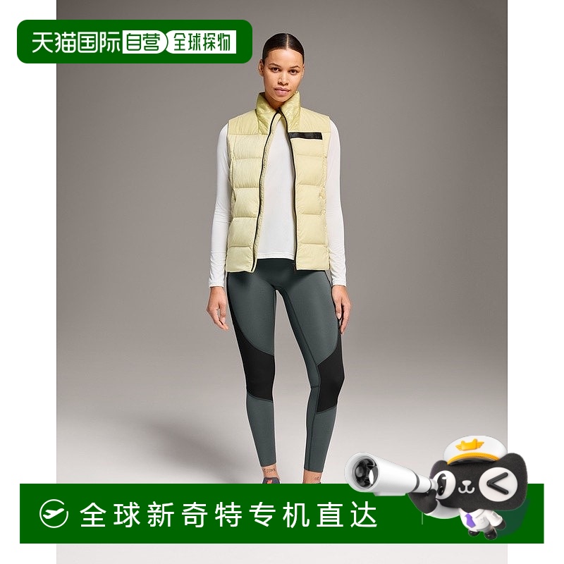 欧洲直邮On昂跑Trek系列女士铅色/黑色再生聚酰胺长款紧身裤
