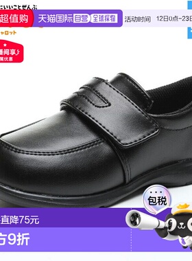 日本直邮Carrot Junior Kids CR C2092 男女童正装鞋魔术贴闭合适