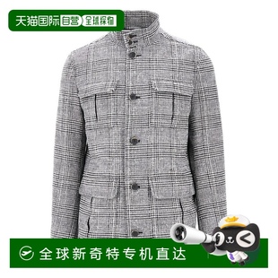 直发 自营 herno灰色高领格子夹克 灰色 美国奥莱