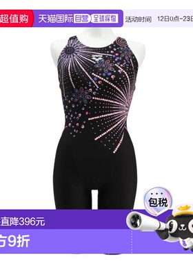 日本直邮ARENA 女士健身一体式泳衣 AS5SWF14L BKPP 泳衣
