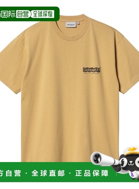 日本直邮Carhartt WIP SS24 宽松徽标图案印花圆领短袖T恤 男女同