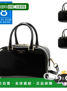 日本直邮Christian Villa 女士两用波士顿包 6337 黑色 JANET 中