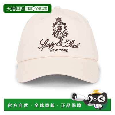 1h可退 香港直邮SPORTY & RICH 女士 Vendome 帽子 AC08165231WH3