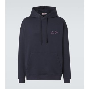 徽标棉混纺针织连帽衫 男士 000276 华伦天奴 Valentino