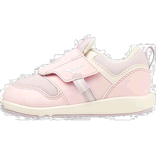 【日本直邮】Mizuno美津浓 男女运动童鞋 粉白紫 14.0cm C1GD2232