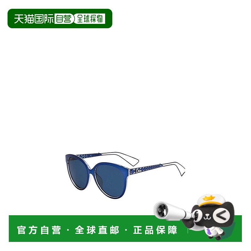 1h可退 香港直邮DIOR 男士眼镜 DIORAMA2TGV AW2024 蓝色 粗边框