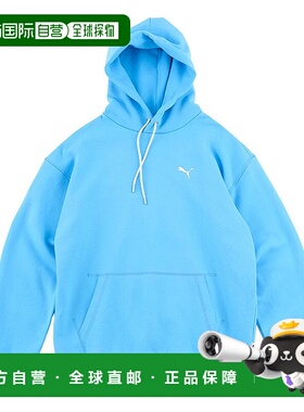 日本直邮PUMA 男士 MWQ 连帽运动衫 [630166 26] 浅蓝色彪马卫衣