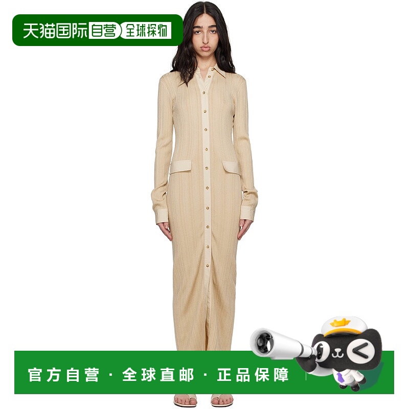 香港直邮潮奢 TOTÊME 女士 米色 Knitted Shirt 连衣裙 252WRT045