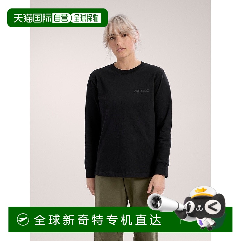 1h可退 欧洲直邮ARCTERYX始祖鸟KRAGG COTTON鸟标长袖圆领T恤 女
