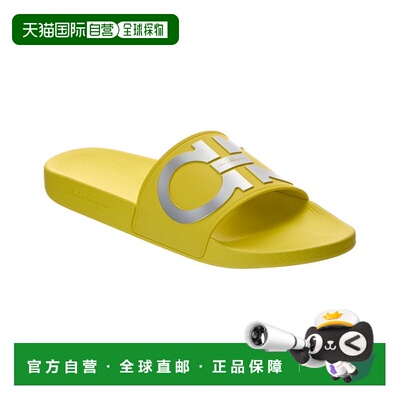 自营salvatore ferragamo菲拉格慕Groove 2橡胶滑盖-黄色 美国奥