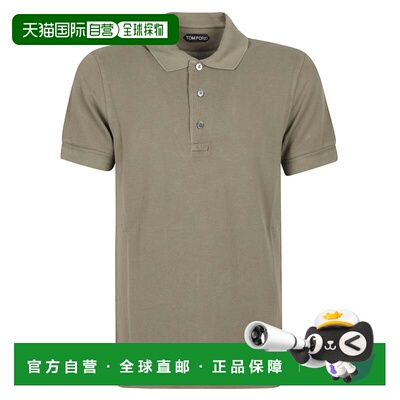 自营tom ford极简主义Lyocell混合polo衫-中性色 美国奥莱直发
