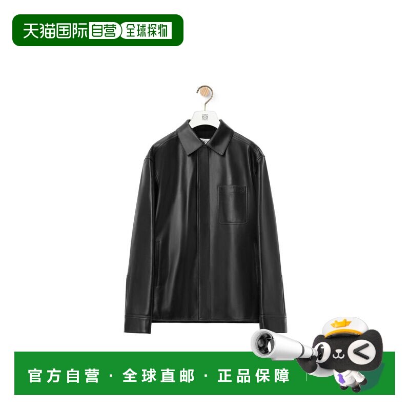 1h可退 香港直邮LOEWE 男士衬衫 H526Y31L291100 AW2025 黑色 GIA