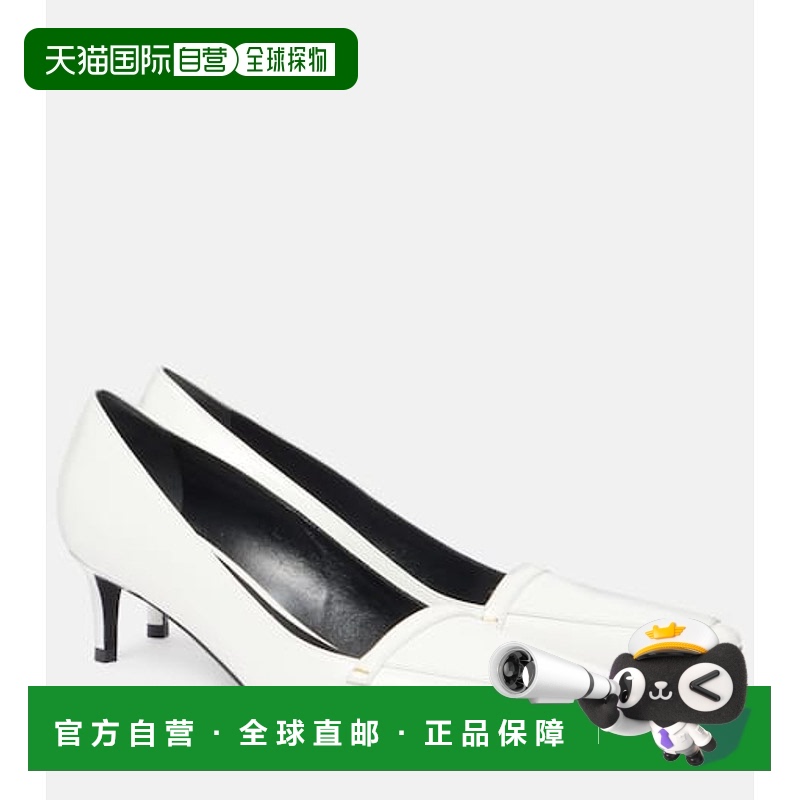 1h可退 香港直邮KHAITE 女士 Celia 50 皮质浅口鞋 white白色 舒