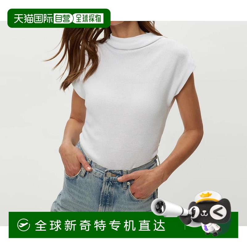 自营 michael starsReese Shine Power肩部上衣Wht-Wht 【美国奥