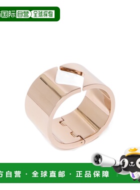 香港直邮MAX MARA 女士戒指 4756135206001 AW2025 金色 M 字形属