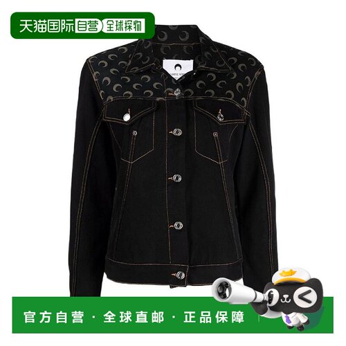 香港直邮Marine Serre 月亮印花牛仔外套 J072FW21WU