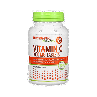 香港直发Nutribiotic机体抵抗维生素C素食片无麸质易吞咽100片