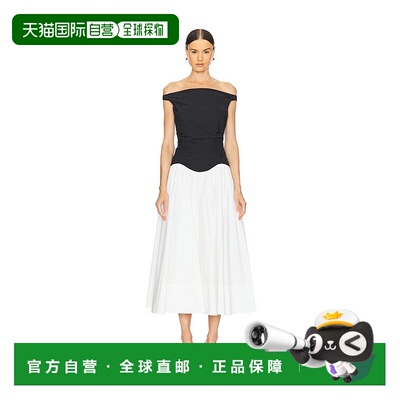 1h可退 香港直邮潮奢 Simkhai 女士 Cersei 露肩中长连衣裙 22512