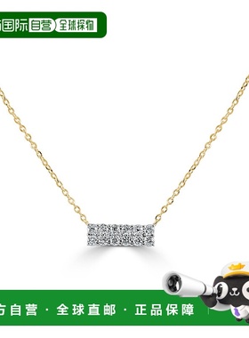自营 sabrina14k 金 & 钻石条形项链 - 黄色 美国奥莱直发